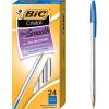 imageBIC Cristal Xtra Smooth Ballpoint Pen Medium Point 10mm Blue 24CountBlue