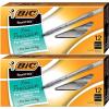 imageBIC Round Stic Xtra Precision Ball Point Pen Black 12 Pack1 Count Pack of 2