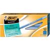 imageBIC Round Stic Xtra Precision Ballpoint Pen Fine Point 08mm Blue 12Count12 Count Pack of 1