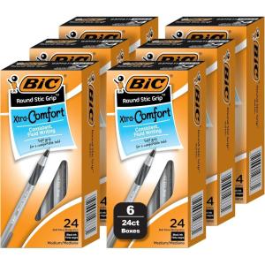 imageBIC Round Stic Grip 144CT BLK