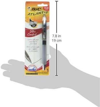 imageBIC Glide Ultra Comfort Retractable Ballpoint Pens Medium Point 10mm Black Assorted Barrel Colors 1Count Pack1 Count Pack of 3