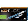 imageBIC Atlantis Exact Retractable Ball Pen Fine Point 07 mm Blue 12Count packaging may varyBlue