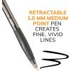 imageBIC Atlantis Original Retractable Ball Pen Medium Point 10 mm Black 4CountBlack