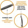 imageBIC Atlantis Original Retractable Ball Pen Medium Point 10 mm Black 4CountBlack