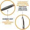 imageBIC Atlantis Original Retractable Ball Pen Medium Point 10 mm Black 4CountBlack