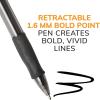 imageBIC Glide Bold Retractable Ball Point Pen Bold Point 16mm Black Great For Everyday Use 4Count