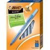 imageBIC Round Stic Xtra Life Blue Ballpoint Pens Medium Point 10mm 36Count Pack of Bulk Pens Flexible Round Barrel for Writing Comfort No 1 Selling Ballpoint Pens8