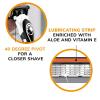 imageBIC Flex 5 Refillable Razors for Men LongLasting 5 Blade Razors for a Smooth and Comfortable Shave 1 Handle and 12 Cartridges 13 Piece Shaving KitBlackWhiteOrange