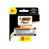 imageBIC Flex 5 Refillable Razors for Men LongLasting 5 Blade Razors for a Smooth and Comfortable Shave 1 Handle and 12 Cartridges 13 Piece Shaving KitBlackWhiteOrange