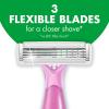 imageBIC Soleil Escape Womens Disposable Razors 3 Blades for a Comfortable Shave Pack of Rose and Magnolia Scented Handle Shaving Razors for Women 3 Count