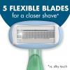 imageBIC Soleil Escape Womens Disposable Razors With 5 Blades for a Sensorial Experience and Comfortable Shave Pack of Jasmine ampamp Eucalyptus Scented Handle Shaving Razors for Women 4 Count