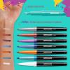 imageBodyMark 90s Pack Temporary Tattoo Markers for Skin 4 Metallic 3 Bold Colors 1 Eraser Pen Flexible Brush Tip SkinSafe Cosmetic Quality 8Count