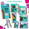 imageBodyMark 90s Pack Temporary Tattoo Markers for Skin 4 Metallic 3 Bold Colors 1 Eraser Pen Flexible Brush Tip SkinSafe Cosmetic Quality 8Count