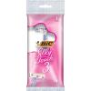 imageBIC Silky Touch 3 Womens Disposable Razors With 3 Blades Pretty Pastel Razor Handles 1 Count Value Pack of Shaving Razors