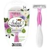 imageBIC Soleil Escape Womens Disposable Razors 3 Blades for a Comfortable Shave Pack of Rose and Magnolia Scented Handle Shaving Razors for Women 3 Count