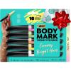 imageBIC BodyMark Body Art Markers Pastel Pop Flexible Brush Tip 5Count Pack of Assorted Colors SkinSafe Cosmetic Quality