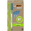 imageBIC Ecolutions Round Stic Ballpoint Pens Medium Point 10mm 50Count Pack Blue Ink Pens Made from 97 Recycled PlasticBlue