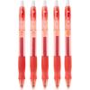 imageBIC Retractable Gel Ink Rollerball Pen Medium Point 07mm Translucent Red Barrel Ink Pack of 4  RLCP41ARED