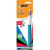imageBIC 4Color Original Retractable Ball Pens Medium Point 10mm 1Count Pack Retractable Ball Pen With LongLasting Ink Pen barrel color may vary1 Count Pack of 2