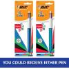 imageBIC 4Color Original Retractable Ball Pens Medium Point 10mm 1Count Pack Retractable Ball Pen With LongLasting Ink Pen barrel color may vary1 Count Pack of 2
