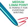 imageBIC 4Color Original Retractable Ball Pens Medium Point 10mm 1Count Pack Retractable Ball Pen With LongLasting Ink Pen barrel color may vary1 Count Pack of 2