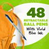 imageBIC Ecolutions Clic Stic Blue Ballpoint Pens Medium Point 10mm 48Count Pack Retractable Ball Point Pens Made from 78 Recycled Plastic