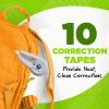 imageBIC Ecolutions WiteOut Brand Correction Tape 198 Feet 10Count Pack Correction Tape Made from 56 Recycled Plastic Excluding Tape