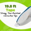 imageBIC Ecolutions WiteOut Brand Correction Tape 198 Feet 10Count Pack Correction Tape Made from 56 Recycled Plastic Excluding Tape