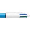 imageBIC 4Color Mini Ballpoint Pen Medium Point 10mm Assorted Inks 2Count