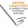 imageBIC Cristal Xtra Smooth Black Ballpoint Pens Medium Point 10mm 500Count Pack of Bulk Pens Worlds No 1 Ball PenBlack