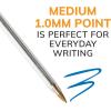 imageBIC Cristal Xtra Smooth Black Ballpoint Pens Medium Point 10mm 500Count Pack of Bulk Pens Worlds No 1 Ball PenBlue