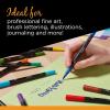 imageBIC Intensity 2in1 Dual Tip Fineliner Pen Assorted Colors 12Count12 Count Pack of 1