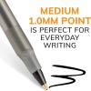imageBIC Round Stic Xtra Life Black Ballpoint Pens Medium Point 10mm 216Count Pack of Bulk Pens Flexible Round Barrel for Writing Comfort No 1 Selling Ballpoint Pens
