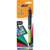 imageBIC 4Color Grip Stylus Ball Pen Medium Point 10mm Assorted Inks 1Count MMGSTP11