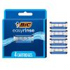 imageBIC EasyRinse AntiClogging Mens Razor Refills Razor Cartridges With 4 Blades All Skin Types 4 Count