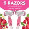 imageBIC Soleil Escape Womens Disposable Razors With 5 Blades for a Sensorial Experience and Comfortable Shave Pack of Vanilla and Berries Scented Handle Shaving Razors for Women 2 Count