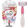 imageBIC Soleil Escape Womens Disposable Razors With 5 Blades for a Sensorial Experience and Comfortable Shave Pack of Vanilla and Berries Scented Handle Shaving Razors for Women 2 Count