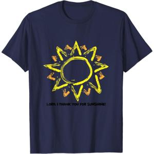 imageLord I thank you for Sunshine TShirt for Men WomenNavy Blue