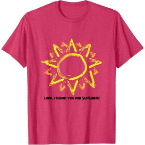 imageLord I thank you for Sunshine TShirt for Men WomenRed Heather