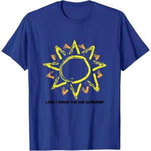 imageLord I thank you for Sunshine TShirt for Men WomenRoyal Blue