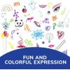 imageBIC 4 Color Pastel Barrel Multicolor Ballpoint Pens Medium Point 10 mm Pack of 6 Pens with Black Blue Green and Red Ink10 Assorted Ink Colors