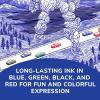 imageBIC 4 Color Pastel Barrel Multicolor Ballpoint Pens Medium Point 10 mm Pack of 6 Pens with Black Blue Green and Red InkAssorted  Original