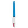 imageBIC 4 Color Pastel Barrel Multicolor Ballpoint Pens Medium Point 10 mm Pack of 6 Pens with Black Blue Green and Red InkAssorted  Original