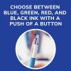 imageBIC 4 Color Pastel Barrel Multicolor Ballpoint Pens Medium Point 10 mm Pack of 6 Pens with Black Blue Green and Red InkAssorted  Original