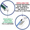 imageBIC 4 Color Pastel Barrel Multicolor Ballpoint Pens Medium Point 10 mm Pack of 6 Pens with Black Blue Green and Red InkAssorted  Original