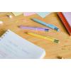 imageBIC 4 Color Pastel Barrel Multicolor Ballpoint Pens Medium Point 10 mm Pack of 6 Pens with Black Blue Green and Red InkBlack  Blue  Green  Red Ink