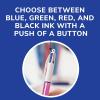 imageBIC 4 Color Pastel Barrel Multicolor Ballpoint Pens Medium Point 10 mm Pack of 6 Pens with Black Blue Green and Red InkPink