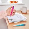 imageBIC 4 Color Pastel Barrel Multicolor Ballpoint Pens Medium Point 10 mm Pack of 6 Pens with Black Blue Green and Red InkPurple  Black  Blue  Red Ink