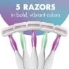 imageBIC Soleil Sensitive Womens Disposable Razors 3 Blades With Moisture Strip For a Silky Smooth Shave 5 Piece Razor SetAssorted