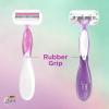 imageBIC Soleil Sensitive Womens Disposable Razors 3 Blades With Moisture Strip For a Silky Smooth Shave 5 Piece Razor SetPurple